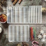 Silicone Bookmark Mold Set with Tassels - 3 Pcs