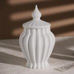 Vintage Jar Resin Mold with Lid for Crafts