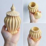 Vintage Jar Resin Mold with Lid for Crafts