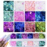 Holographic Nail Sequins Set for DIY Nail Art