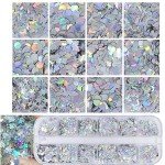 Holographic Nail Sequins Set for DIY Nail Art