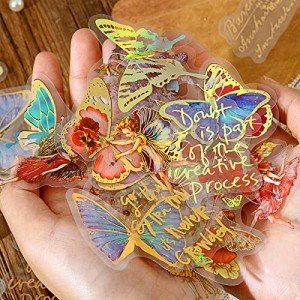 Fairy Gold Foil Holographic Sticker Set - 120 Pieces