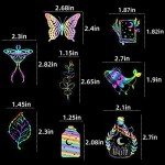 200 Holographic Butterfly Glitter Stickers for Crafts
