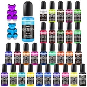 30 Vibrant Epoxy Resin Pigments for DIY Art