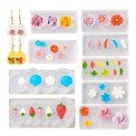 9Pcs Silicone Resin Molds for DIY Jewelry