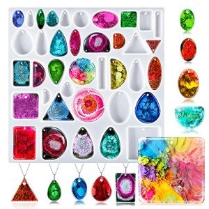 38-Cavity Resin Molds for Jewelry Making