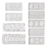 9Pcs Silicone Resin Molds for DIY Jewelry