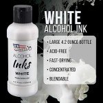 Vibrant White Alcohol Ink for Resin Art