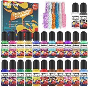 24 Liquid Pigment Colors for Epoxy Resin Art