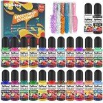 24 Liquid Pigment Colors for Epoxy Resin Art