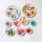 3-Piece Flat Circle Resin Molds for Jewelry Making