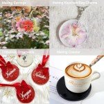 3-Piece Flat Circle Resin Molds for Jewelry Making