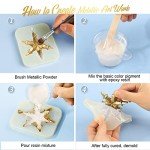 Metallic Epoxy Resin Color Pigment Powder Set