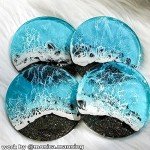 4-Pack Thick Round Resin Coaster Molds