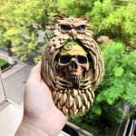 3D Owl Skull Silicone Resin Art Mold