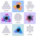 Fidget Spinner DIY Resin Mold Kit with Bearings