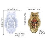 3D Owl Skull Silicone Resin Art Mold