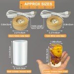 LED Resin Mold with Wooden Light Stand