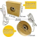 2-Pack LED Display Bases for Resin Art