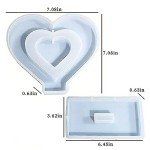 Large Heart Resin Photo Frame Mold for DIY