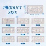 9Pcs Silicone Molds for Resin Jewelry Crafts