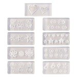 9Pcs Silicone Molds for Resin Jewelry Crafts