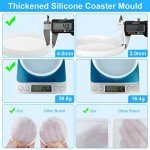 4-Pack Thick Resin Coaster Silicone Molds
