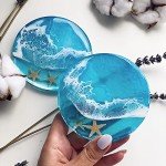 4-Pack Thick Resin Coaster Silicone Molds