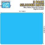 LEOBRO Nonstick Silicone Mat Set for Crafts