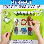 LEOBRO Nonstick Silicone Mat Set for Crafts