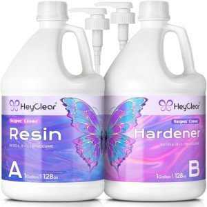 HeyClear 2 Gallon Epoxy Resin Kit for Art
