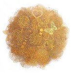 Golden Holographic Stickers for Resin Art Projects