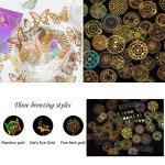 Golden Holographic Stickers for Resin Art Projects