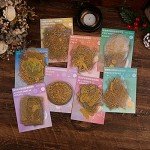 Golden Holographic Stickers for Resin Art Projects