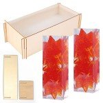 Silicone Rectangle Resin Molds with Wooden Support