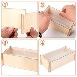 Silicone Rectangle Resin Molds with Wooden Support