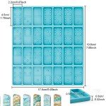 Silicone Domino Resin Molds Set - 28 Cavities