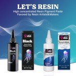 Black Epoxy Resin Pigment Paste for Art