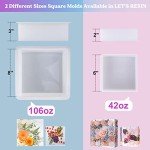 Large Silicone Square Molds for Resin Art 8"x3