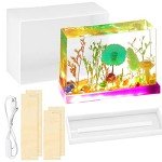 4 Pcs Square Resin Molds with USB Light