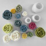 3PCS 3D Rose Silicone Mold Set for Crafts