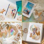 Golden Foil Holographic Glitter Stickers Set