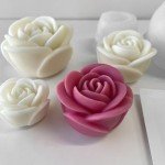 3PCS 3D Rose Silicone Mold Set for Crafts