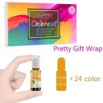 24 Color Epoxy UV Resin Pigment Set