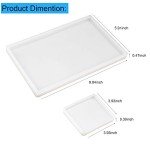 Resin Art Rectangular Tray and Coaster Mold Set