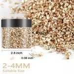Champagne Gold Crushed Glass Glitter for Resin Art