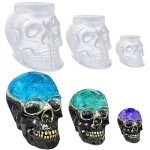 Skull Resin Molds Set: Large, Medium, Small