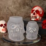 Skull Resin Molds Set: Large, Medium, Small