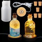 Bottle Light Resin Mold with LED Base & Corks