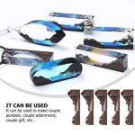 5pcs Unfinished Wood Pieces for Resin Crafts